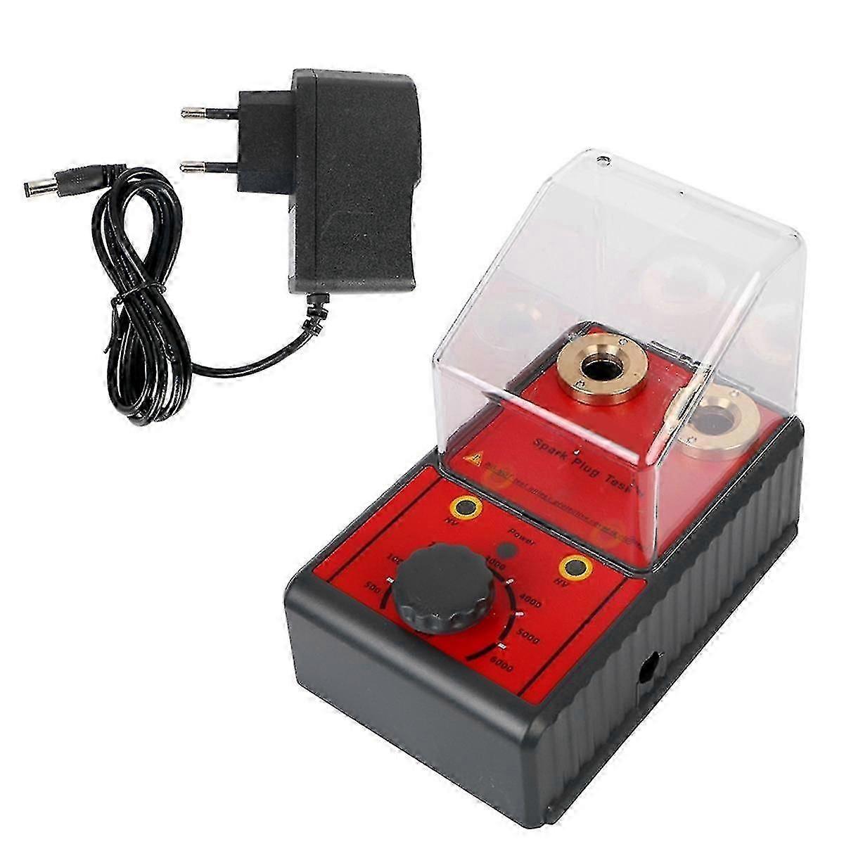 0-6000RPM 12V Spark Plug Tester Diagnostic Tool Analyzer Ignition System Test Motorcycle Truck Gasoline Vehicles EU Plug