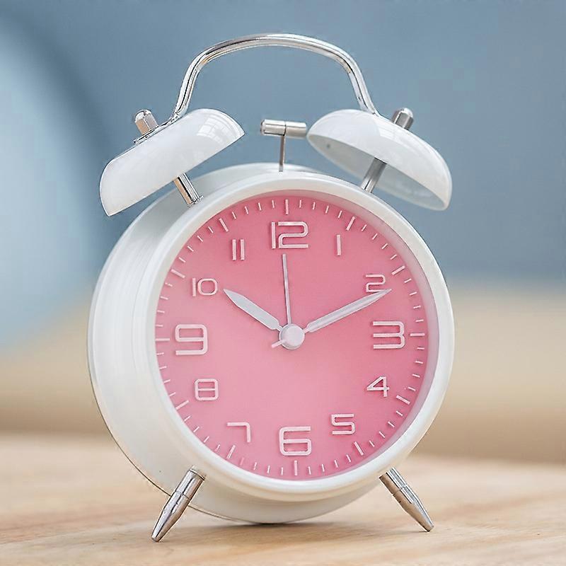 4 Inch Bedroom Bedside Stereo Digital Silent Alarm Clock With Light