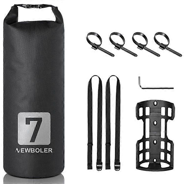 1 Bike Front Fork Pannier Bag (7L) + 1 Front Fork Rack + 2 Adjustable Straps + 4 Fixing Straps