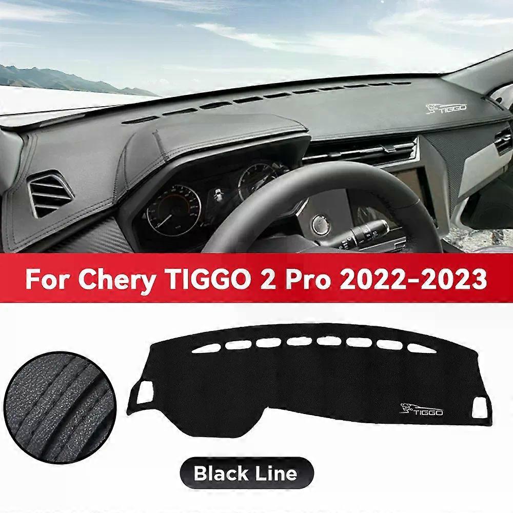 Dashboard Cover Mat Protective Pad For CHERY TIGGO 2 Pro 2022 2023 Car Accessories Dash Board Sunshade Anti-UV Carpet Dashmat
