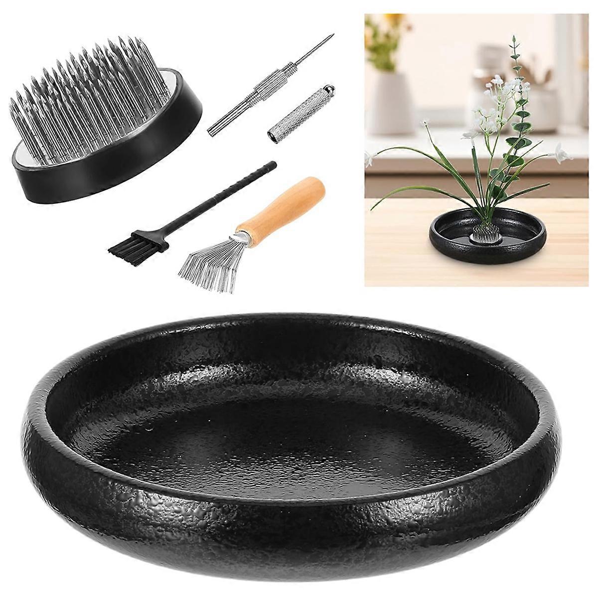 Ikebana Vase Kit, Flower Shallow Container ceramic Ikebana Vase