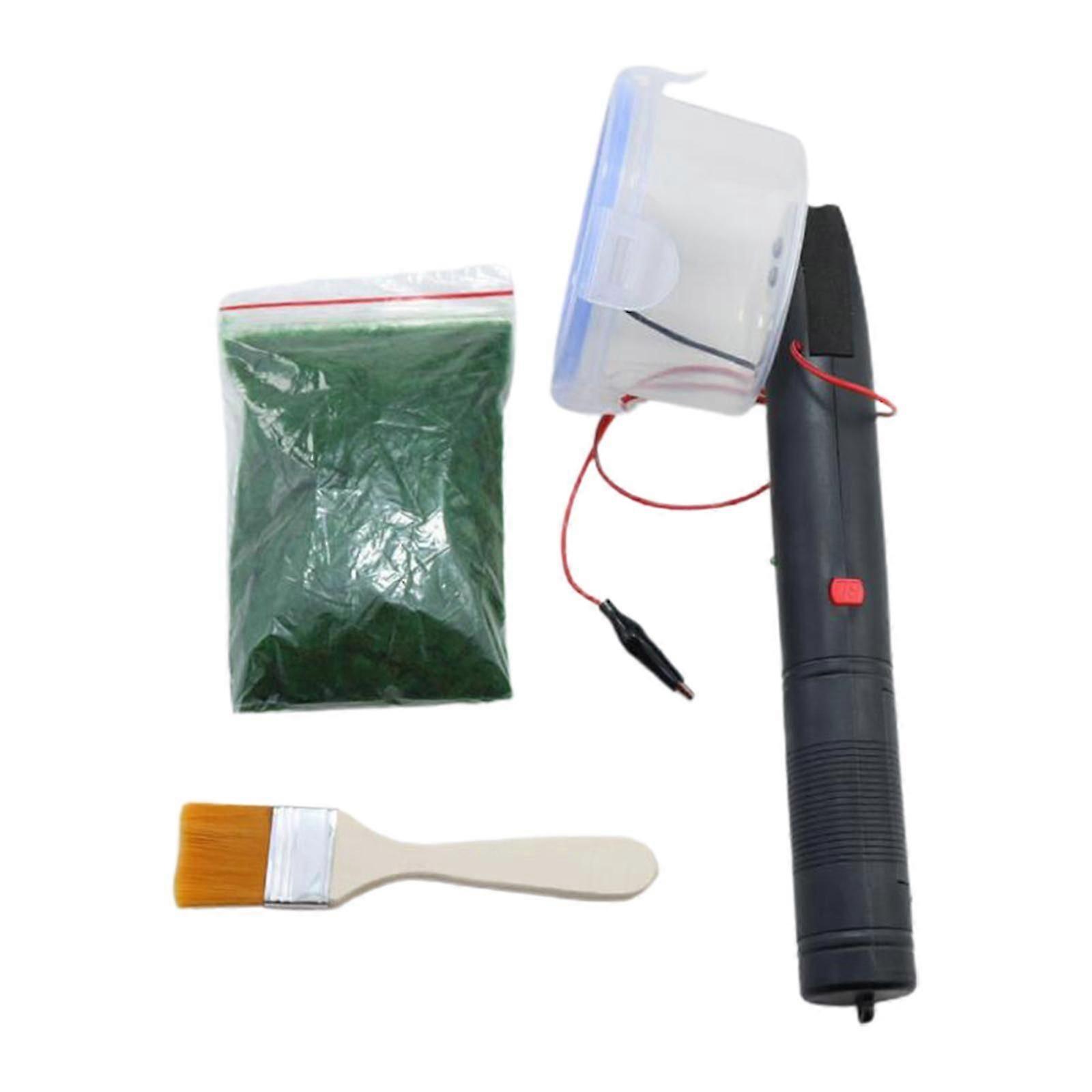 handheld Grass Planter Strong Power Advanced Flocking Kits with Garss Debris Electrostatic Flocking Machine for Micro Landscape DIY Project