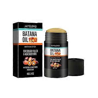 Bastão de cera de cabelo Jaysuing Batana, modelagem de longa duração, cuidados com os cabelos quebrados, bastão de cera de cabelo de brilho fofo e natural