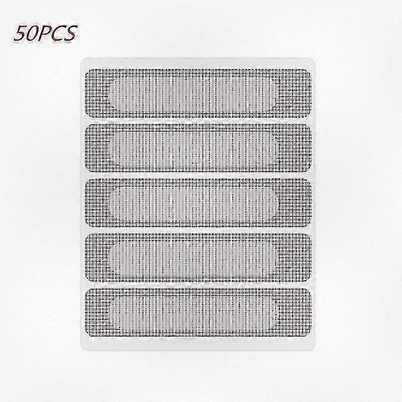 50 Pcs Adhesive Repair Tape Patch for Anti-Insect Fly Bug Mosquito Screen Net for Doors and Windows