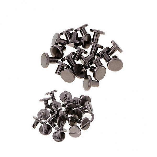 2x 20 Sets Antiqued Screws Solid Metal Nail Rivet Button for