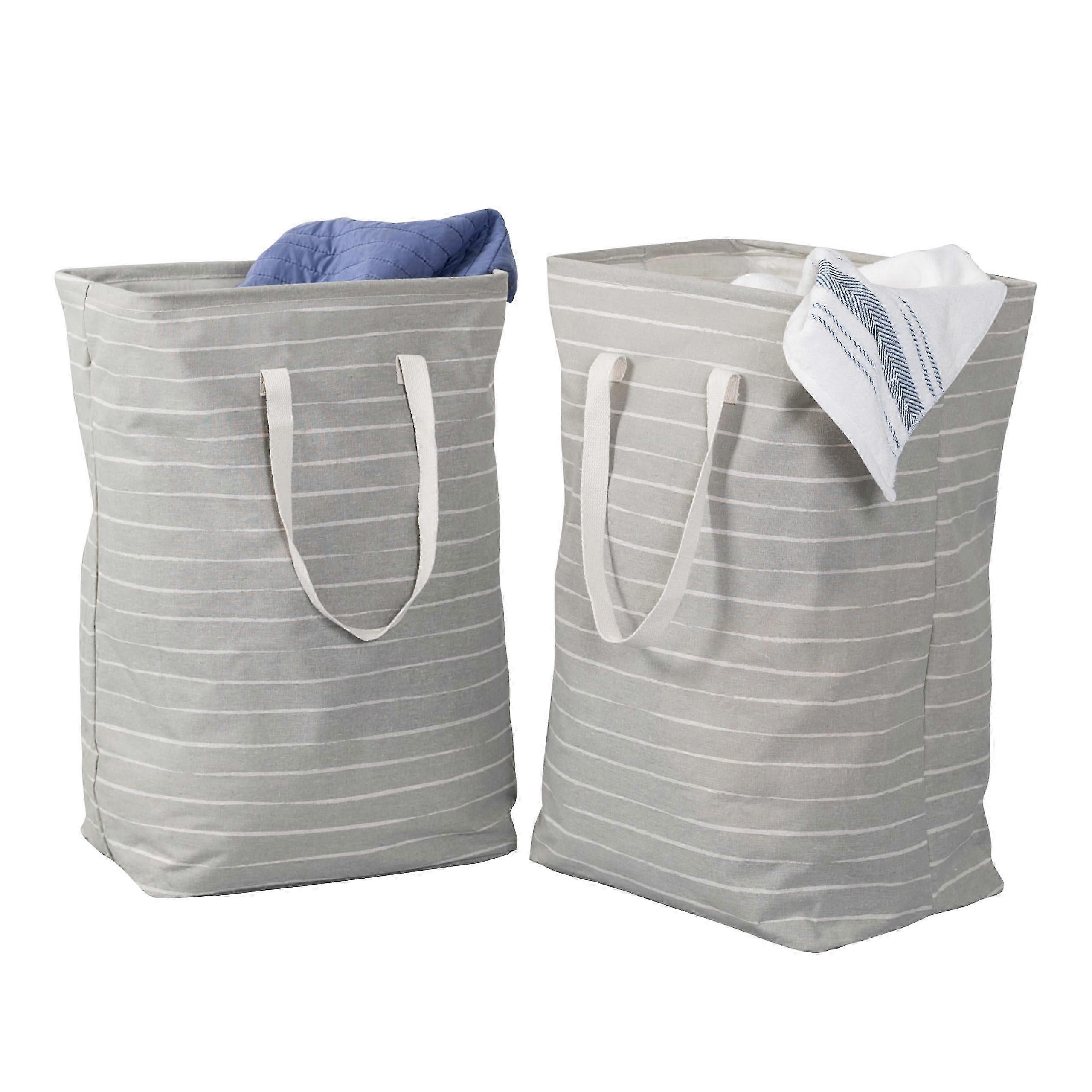 2-Pack Foldable Fabric Laundry Baskets