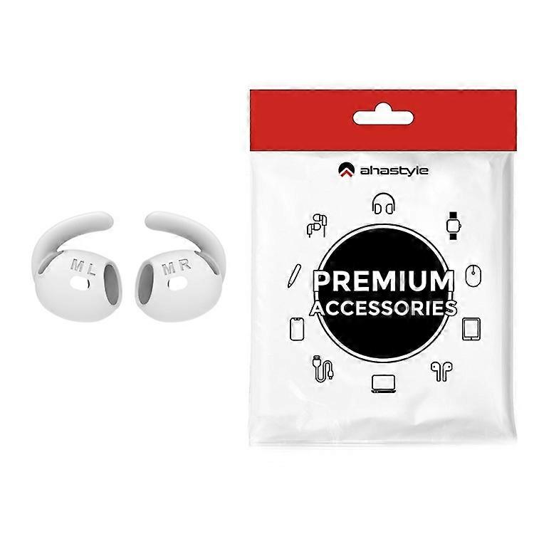 AHASTYLE PT60-4 1 Pair Ear Hooks Compatible For AirPods 4 Replacement Silicone Wings Sport Earhooks Ear Tips, Size: M