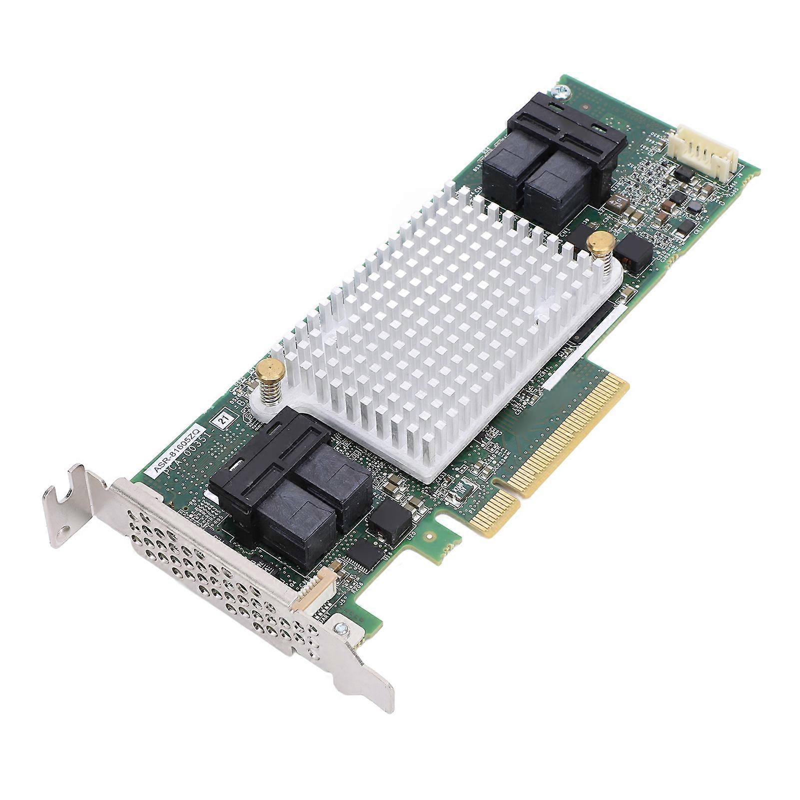 ASR 81605ZQ Array-Karte 12 Gbit/s 1 GB Cache 16 Kanäle 256 Speichergeräte PCIe x8 SAS RAID Controller-Karte 
