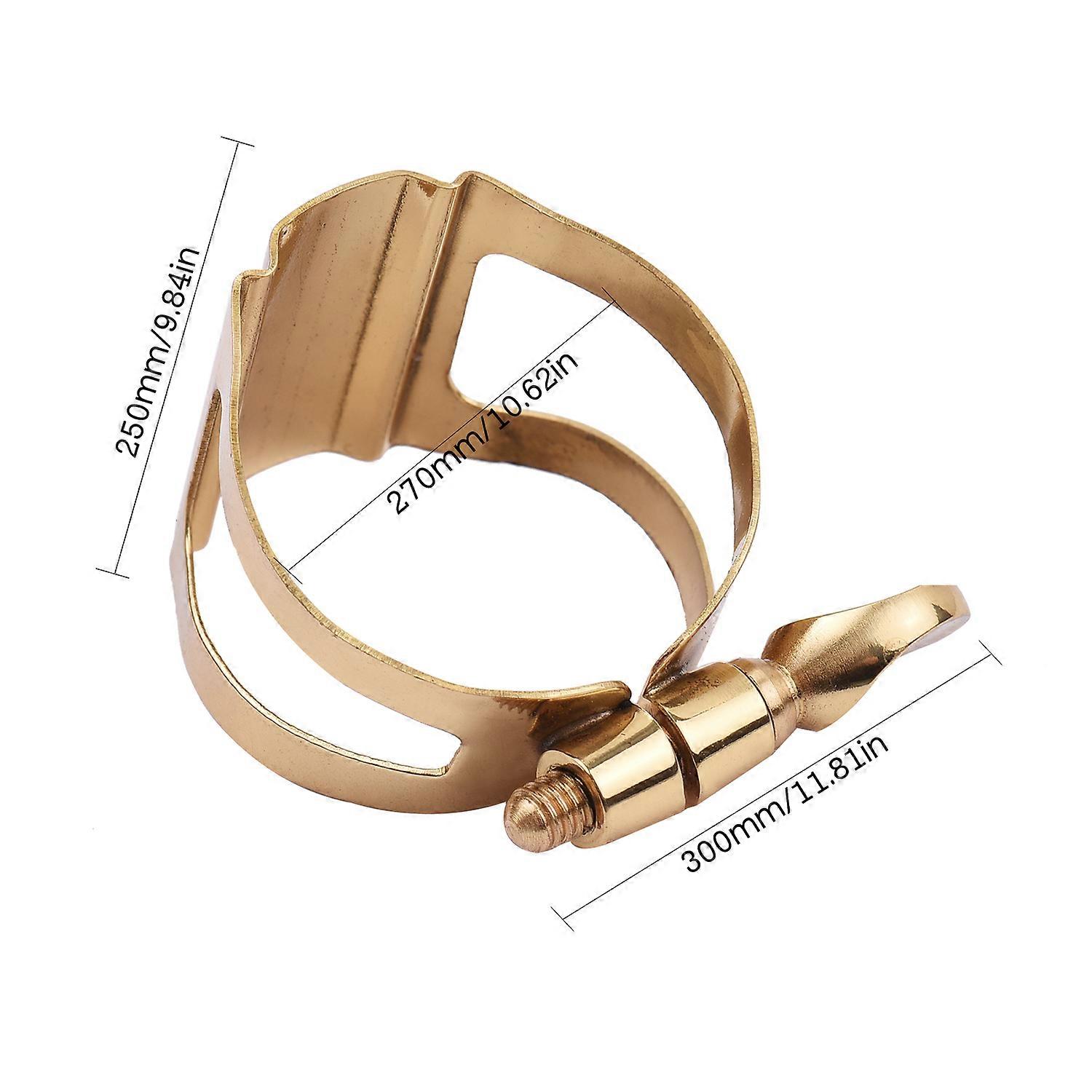 Single Screw Adjustment Saxophone Ligature Compact Durable Ligature for Alto Saxophone