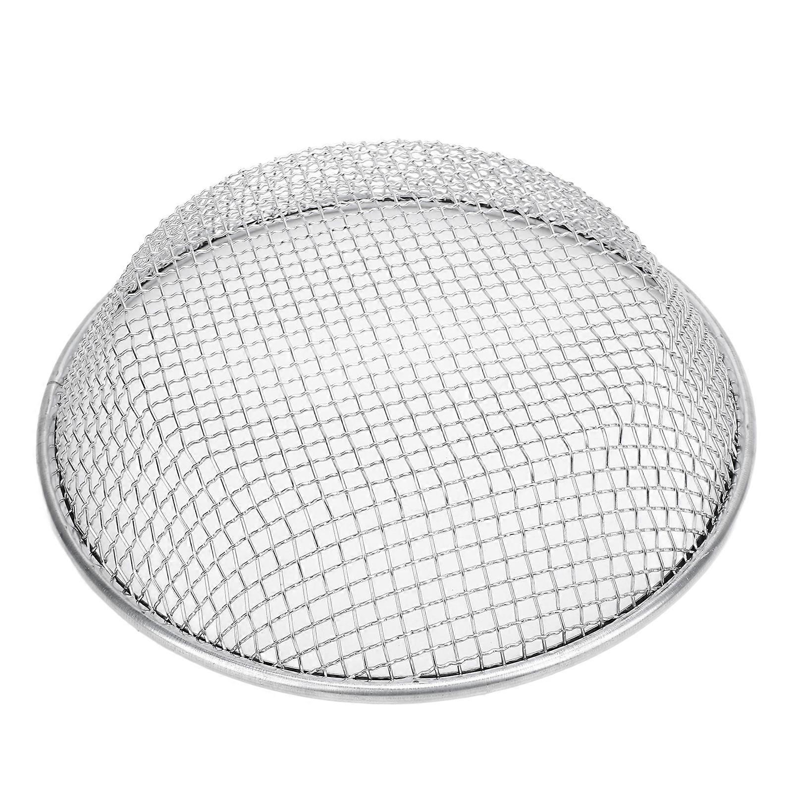 מסננת קומפוסט אדמת חול לגינון נירוסטה 50 ק"ג מסננת גינון נושאת עם כפפות נגד החלקה חור 6 מ"מ / 0.24 אינץ' 