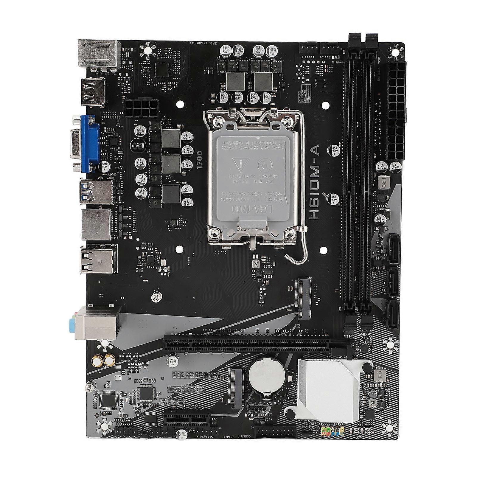 H610M‑A Mining Motherboard DDR4 Memory Support for LGA1700 12 13 14 Generation CPU M.2 NVME USB3.0 Ports Serial ATA3.0 Slot 