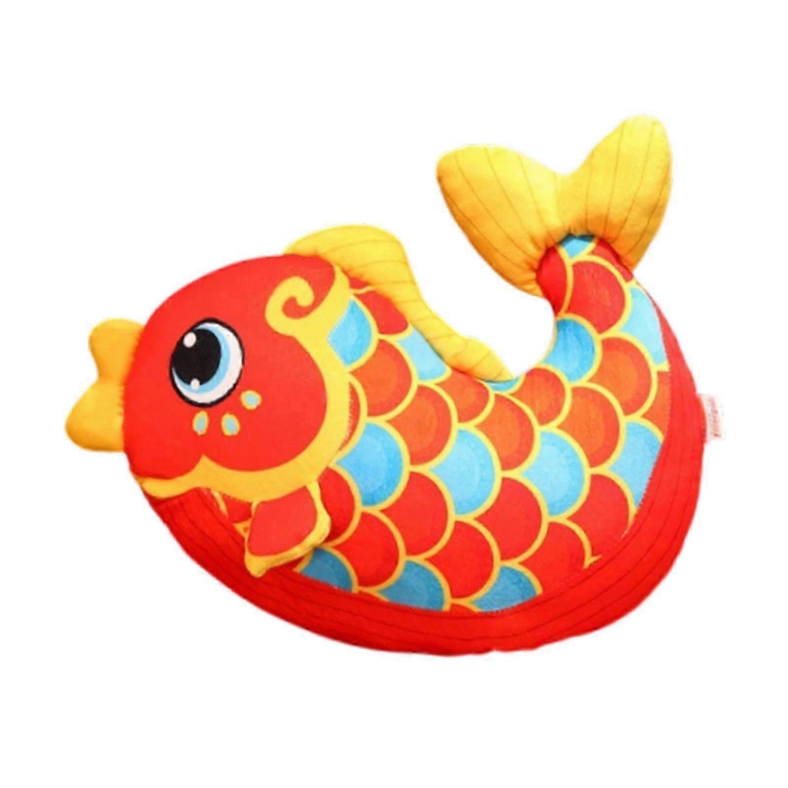 Koi Fish Plush Pillow Decorative Throw Pillow for Lunar New Year Bedroom 30cm