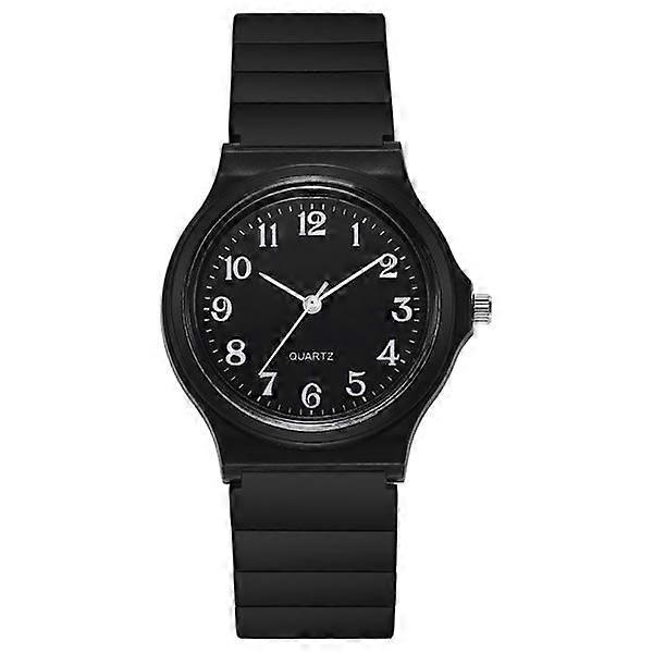 Black analog watch for elementary school students
