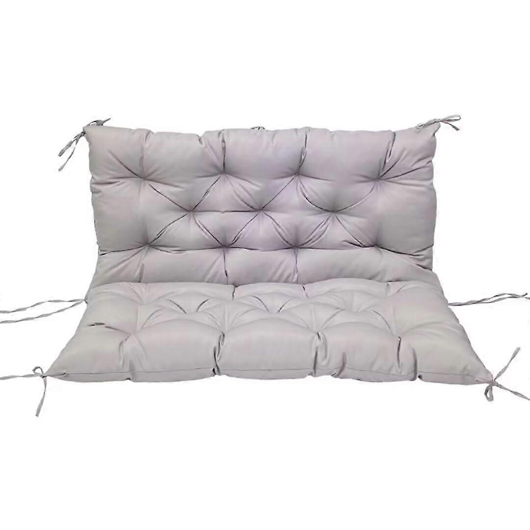 cushion for garden bench, soft, light gray 150x50x50cm