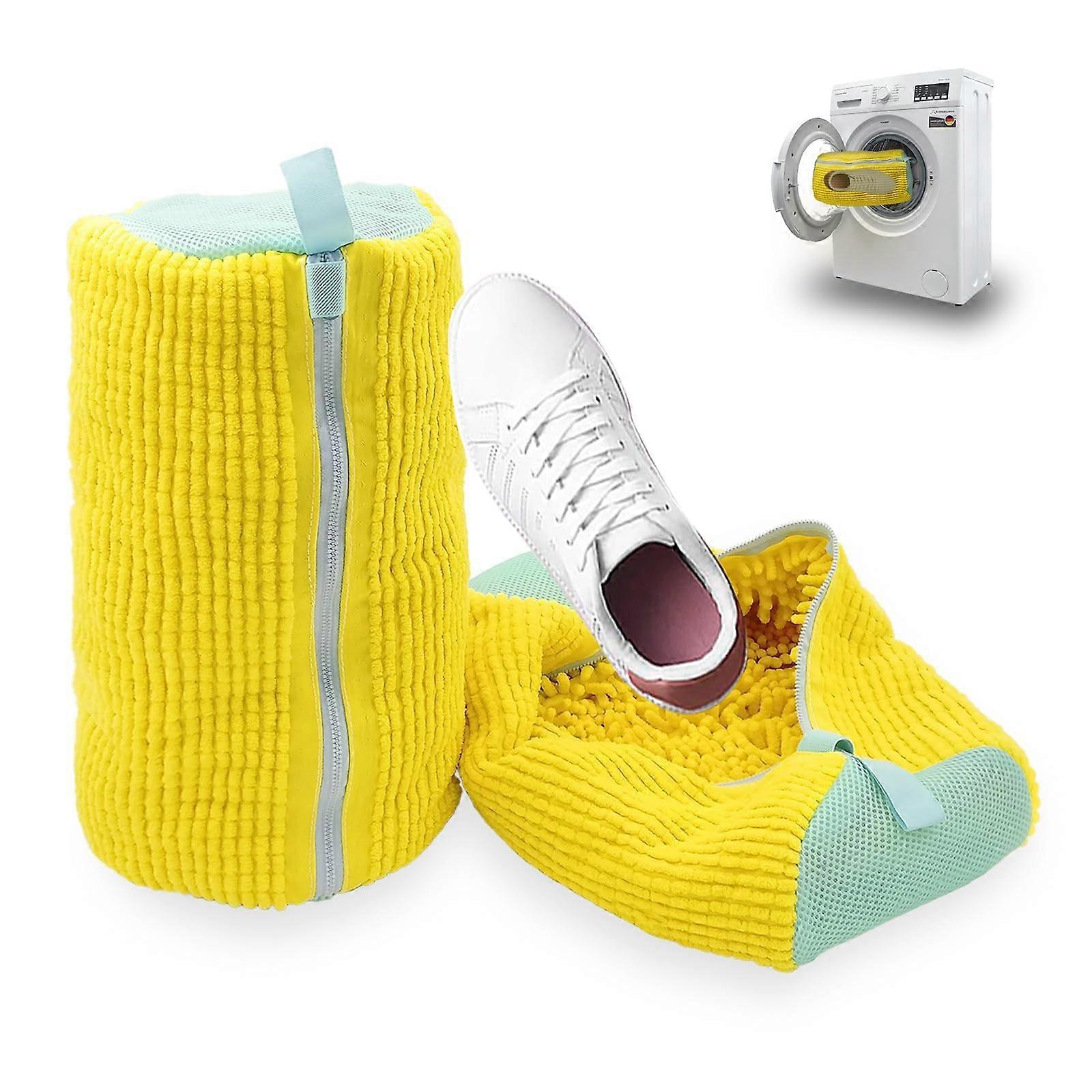 Shoe Wash Bag for Washing Machine - Reusable 360° Cleaning Shoe Bag with Zip for All Shoe Types and Sizes (1 Piece)