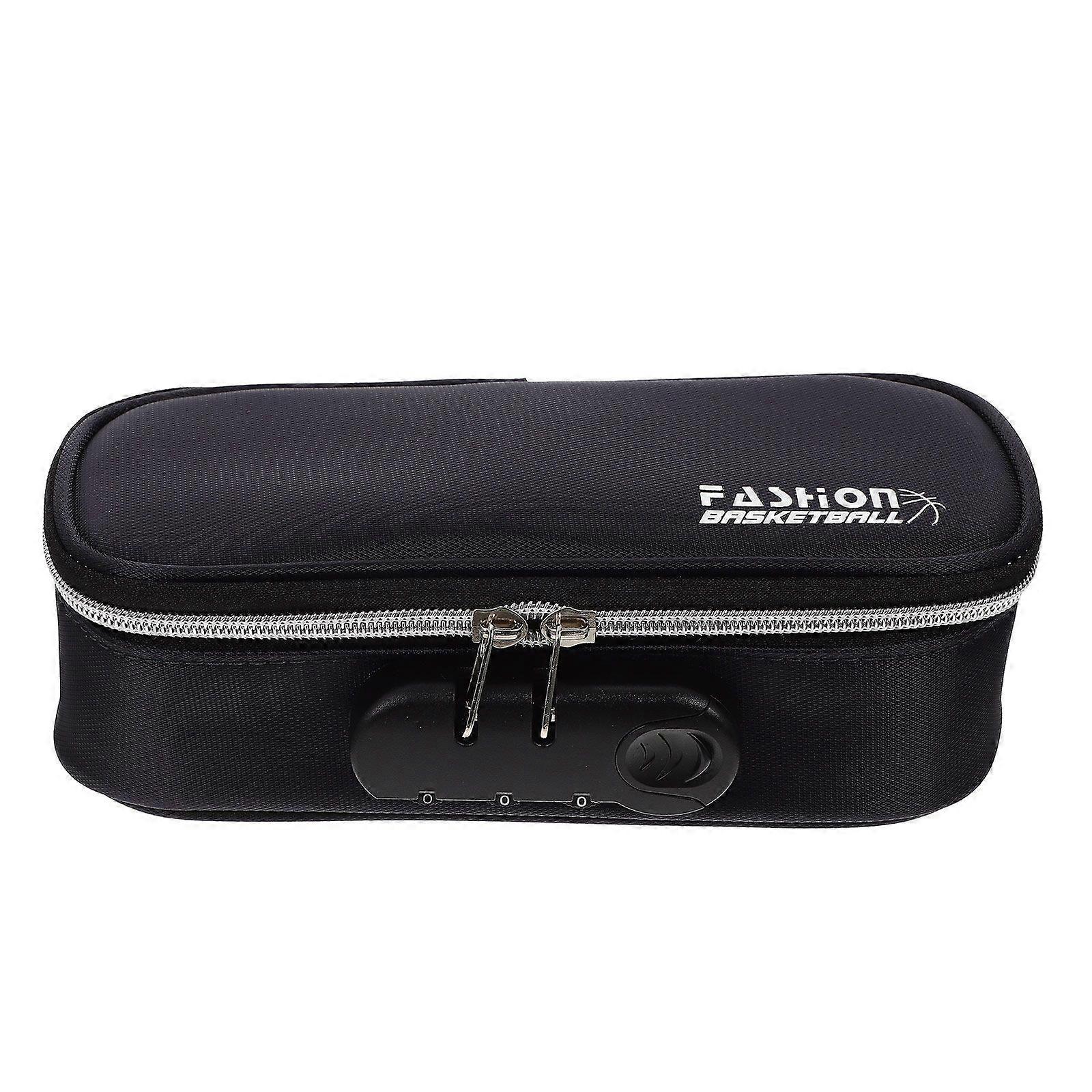 Handheld Pen Case Large Capacity Pen Bag Students Stationery Pouch Portable Pen Bag with Coded Lock