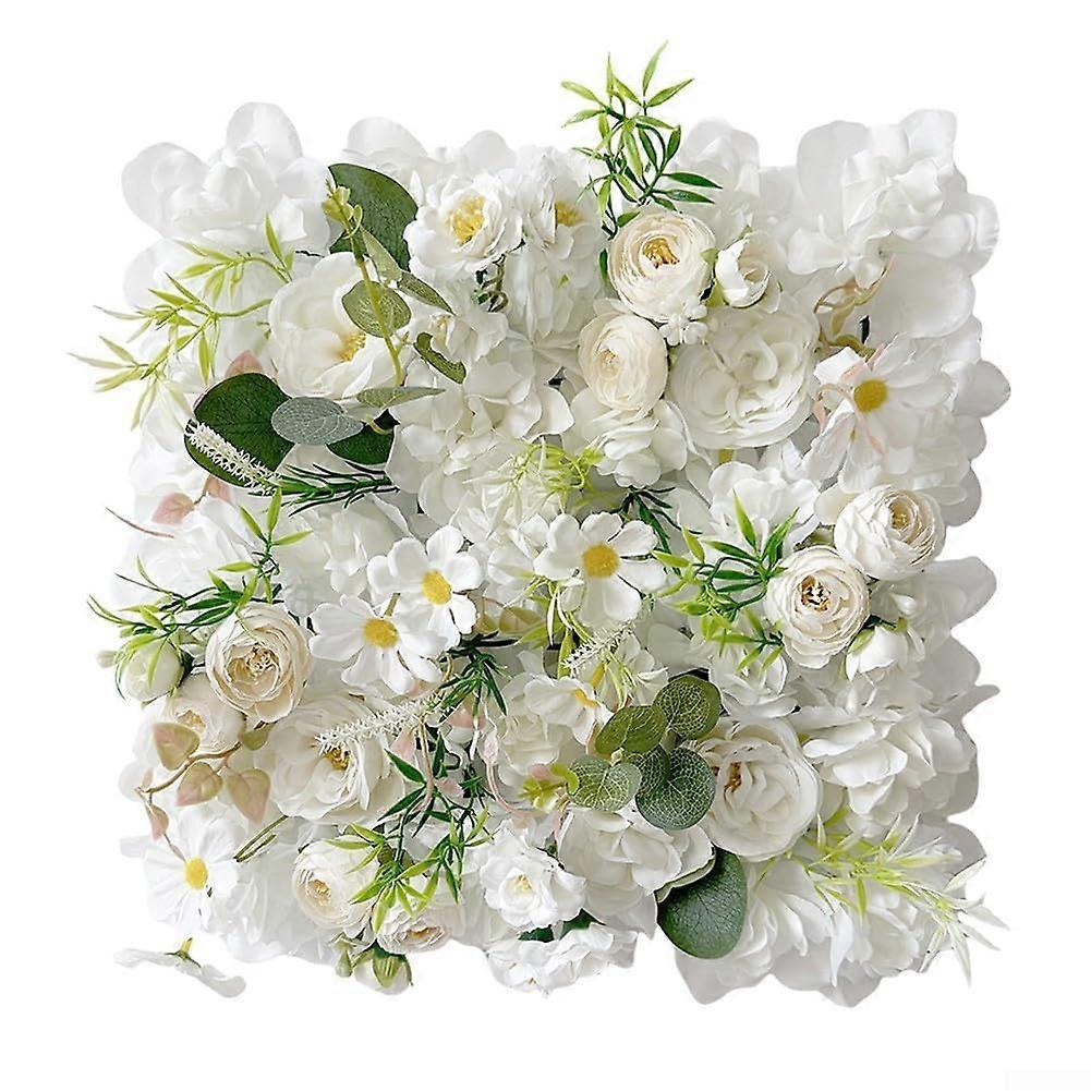 Artificial flower wall panels, 30x30x5cm, maintenance plastic flower decoration