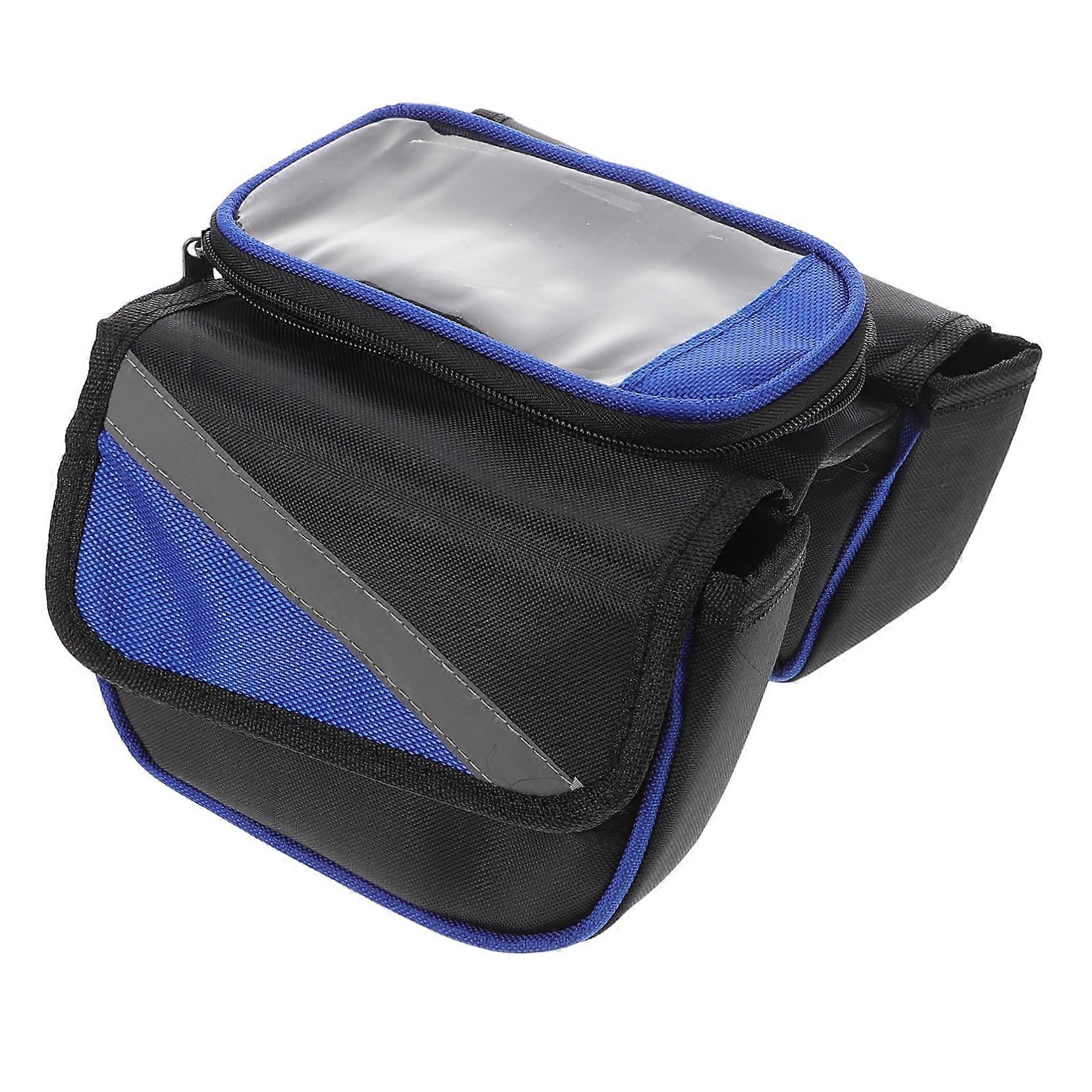 Large Capacity Bicycle Phone Waterproof Frame Bag for Mountain Bikes Durable Rugged Daily Use