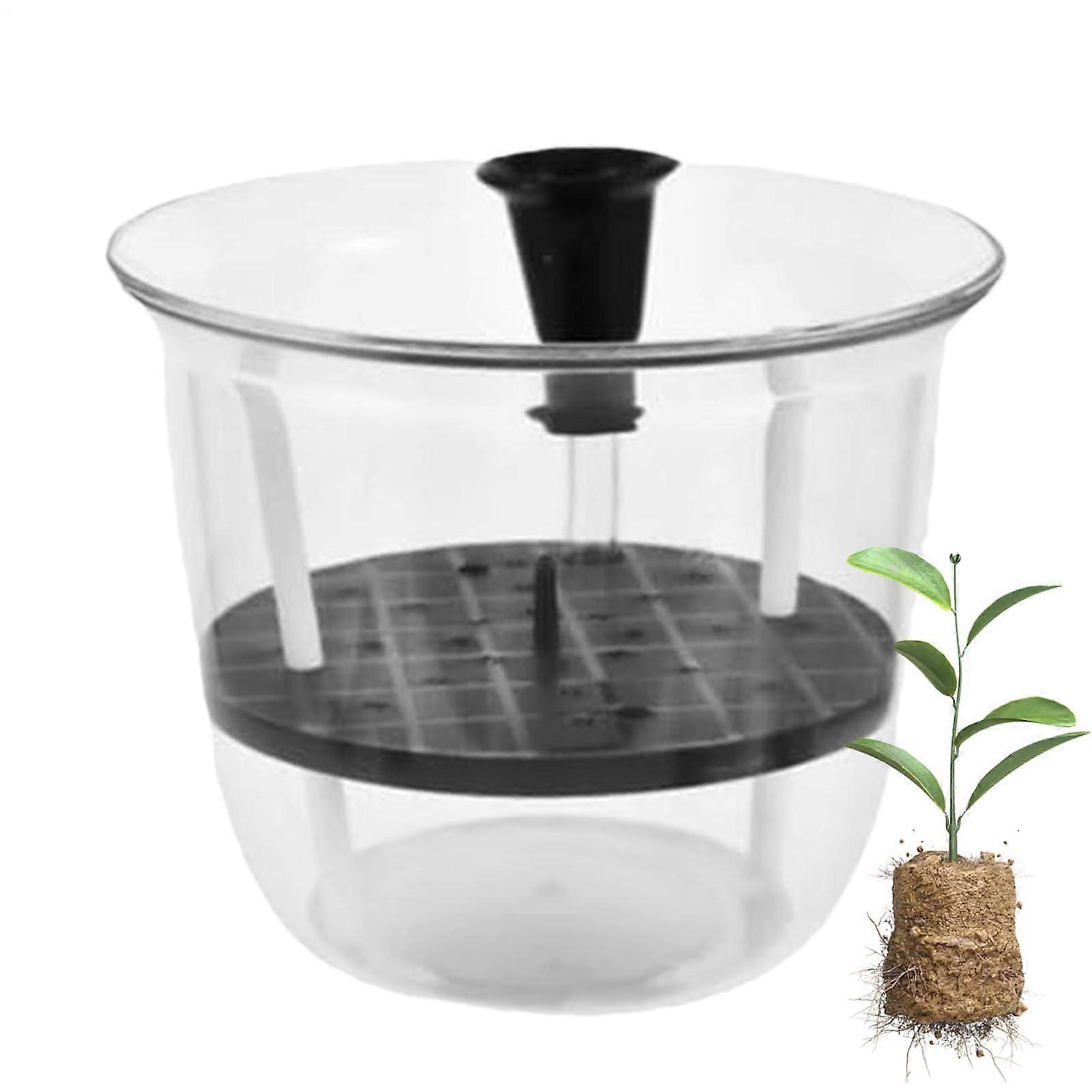 Watering pots for indoor plants, automatic watering, visible water level, decorative pot for herbs, succulents, cacti