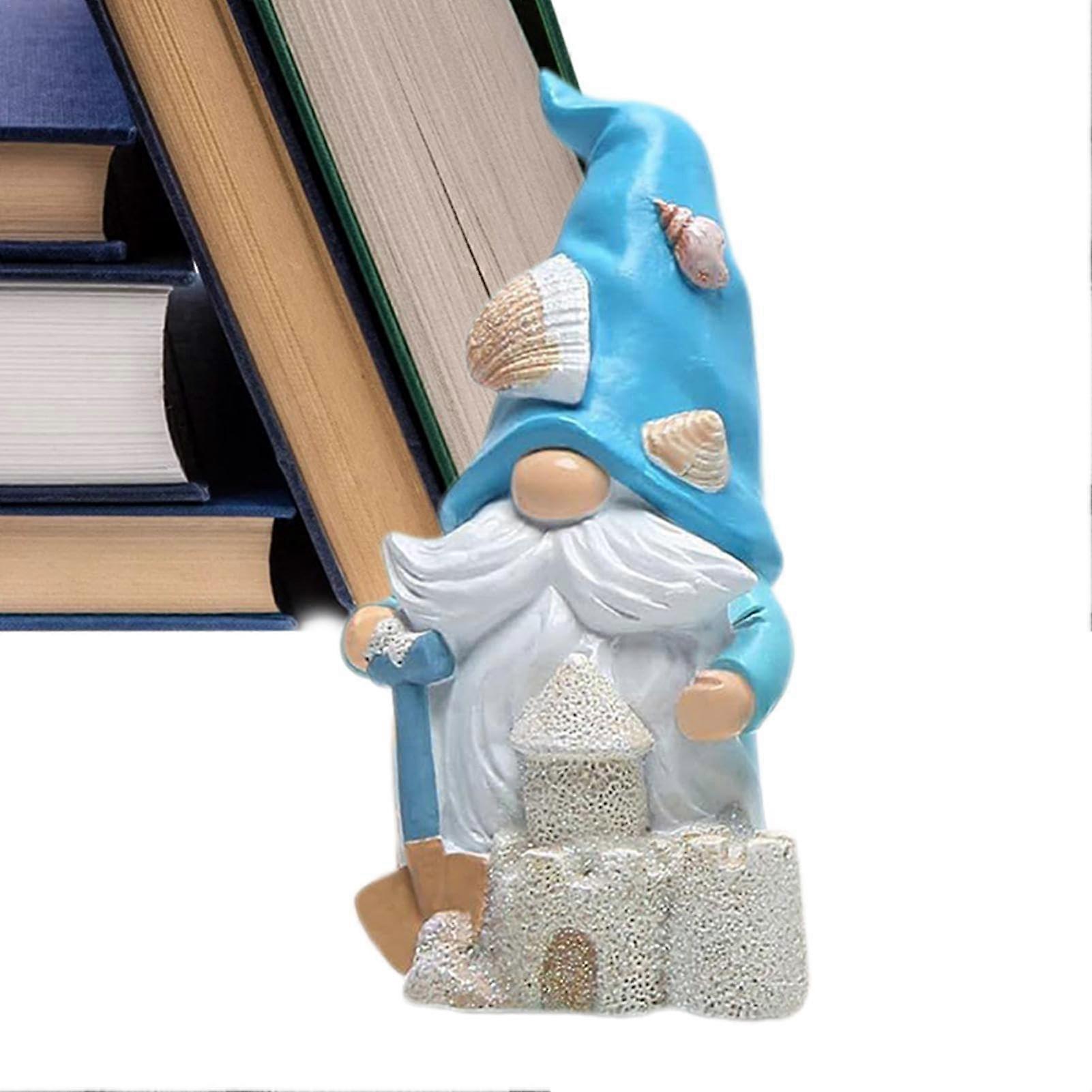 GNOME Statue for Desk Decor | Miniature Resin Home Decoration with Shells, Ideal Gift for Friends and Family