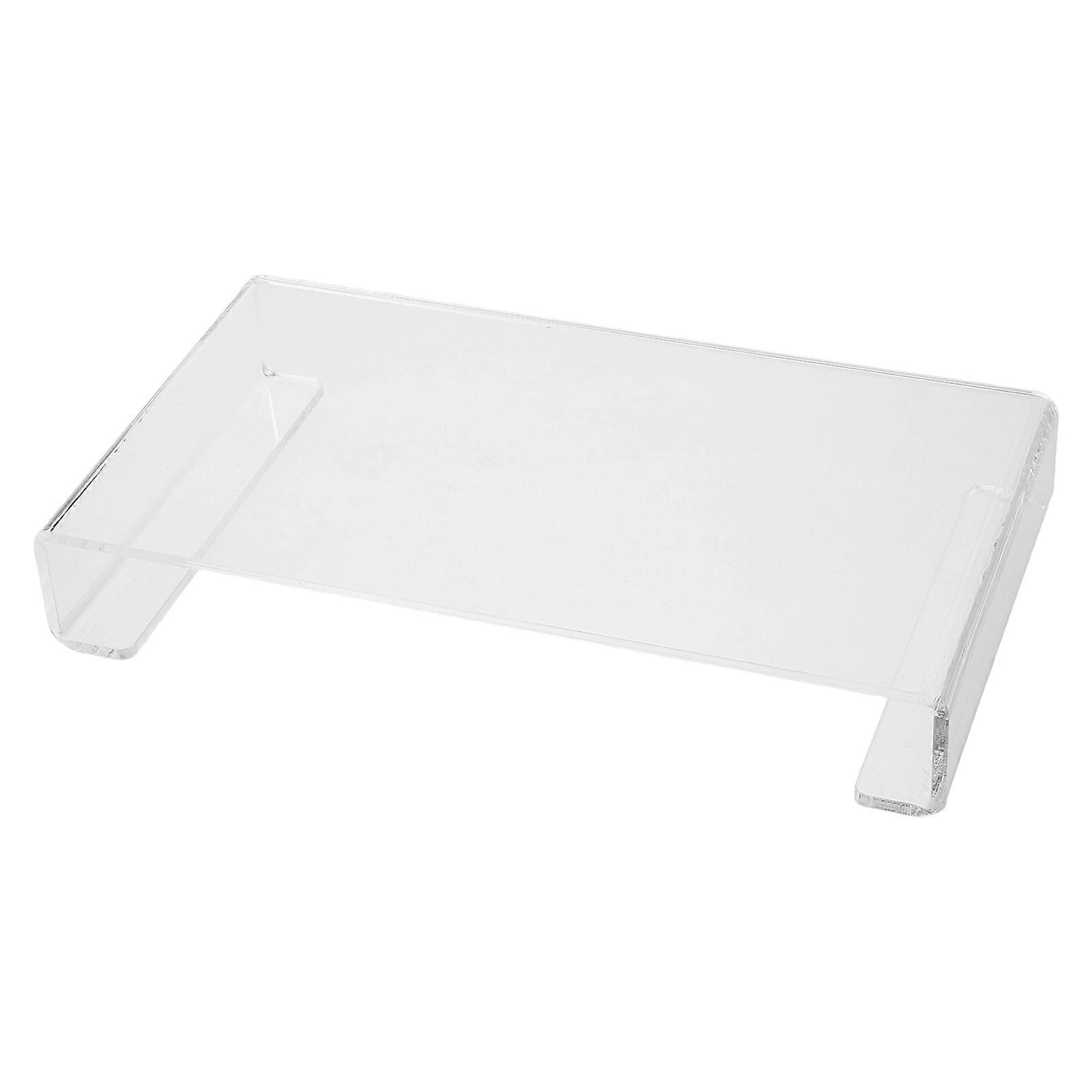 Cosmetics Display Tray Multi-Functional Shower Storage Rack Minimalist Design Bathroom Use Transparent 24.00X13.50X4.00CM Bathroom Organizer 1Pcs