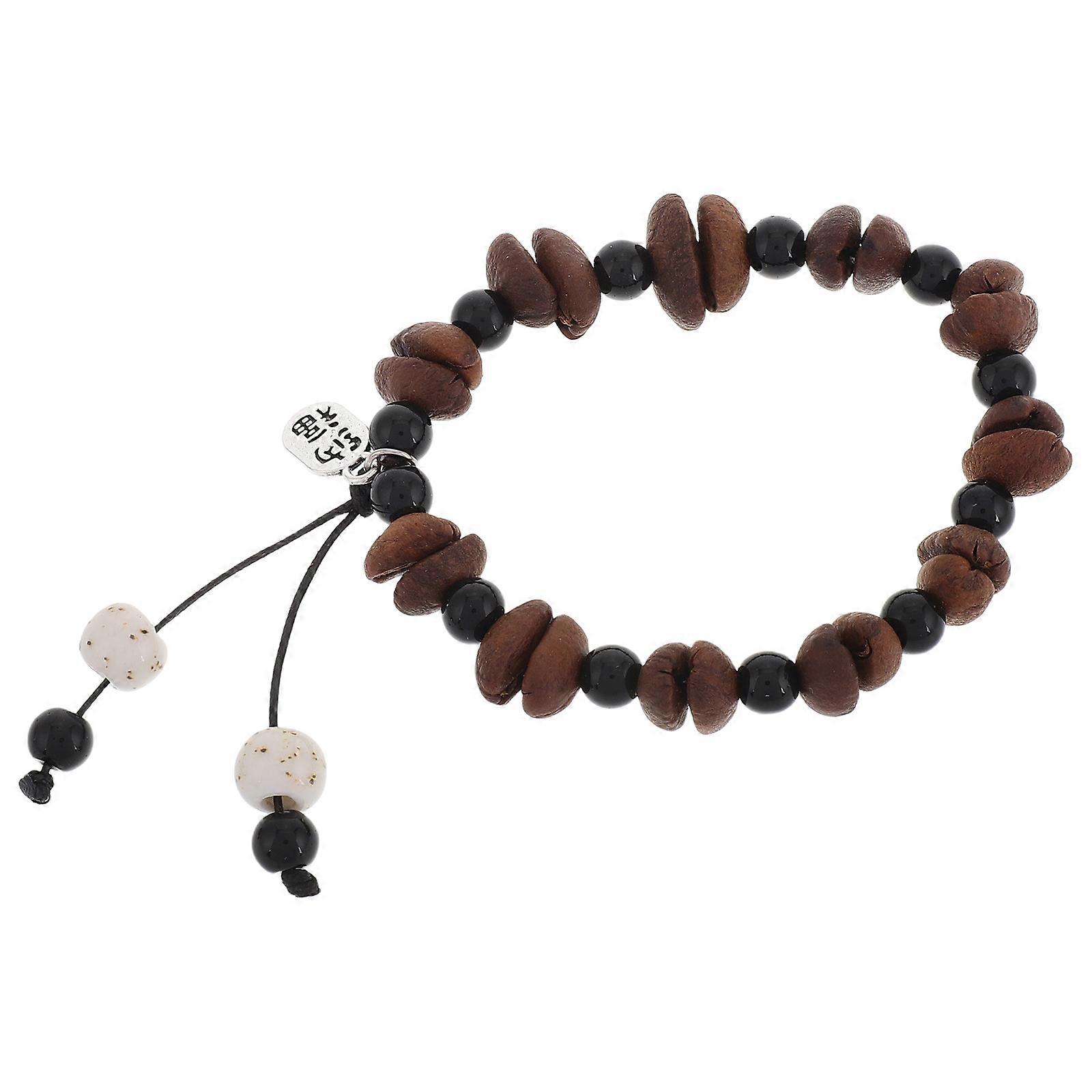 Beans Bracelet for Decor Natural Handmade Stretchy Accessory