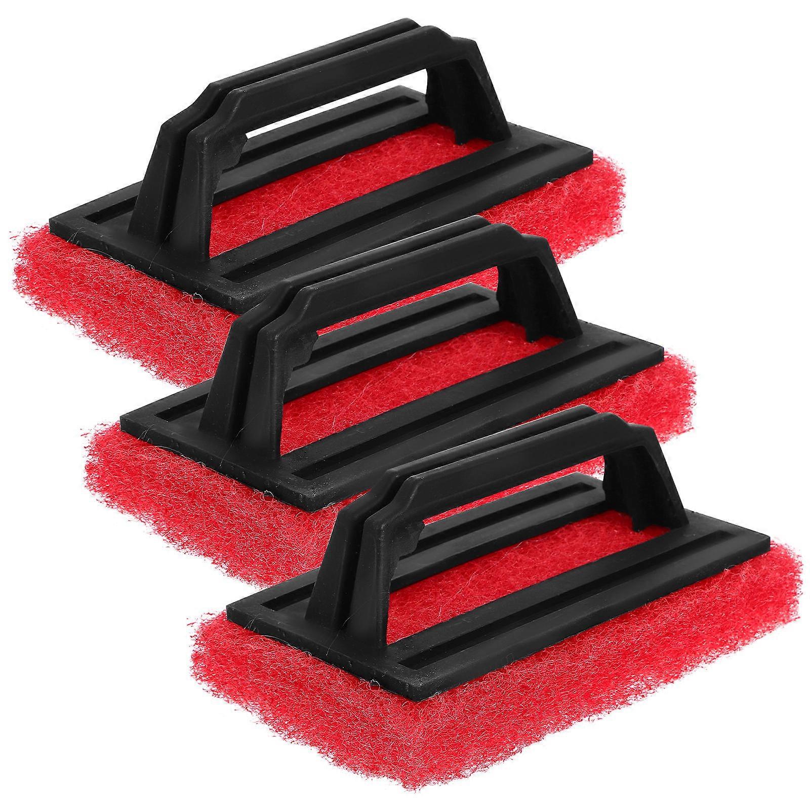 Screenprint Cleaner Red Screenprinting Ink Removal Brush For Textile Applications 3Pcs
