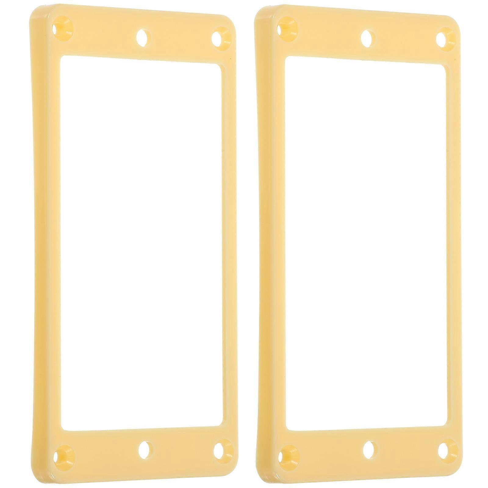 2pcs Guitar Pickup Frames Durable Replacement Mounting Rings Noise Reducing Design Improved Sound Quality Easy Installation For Electric Guitars