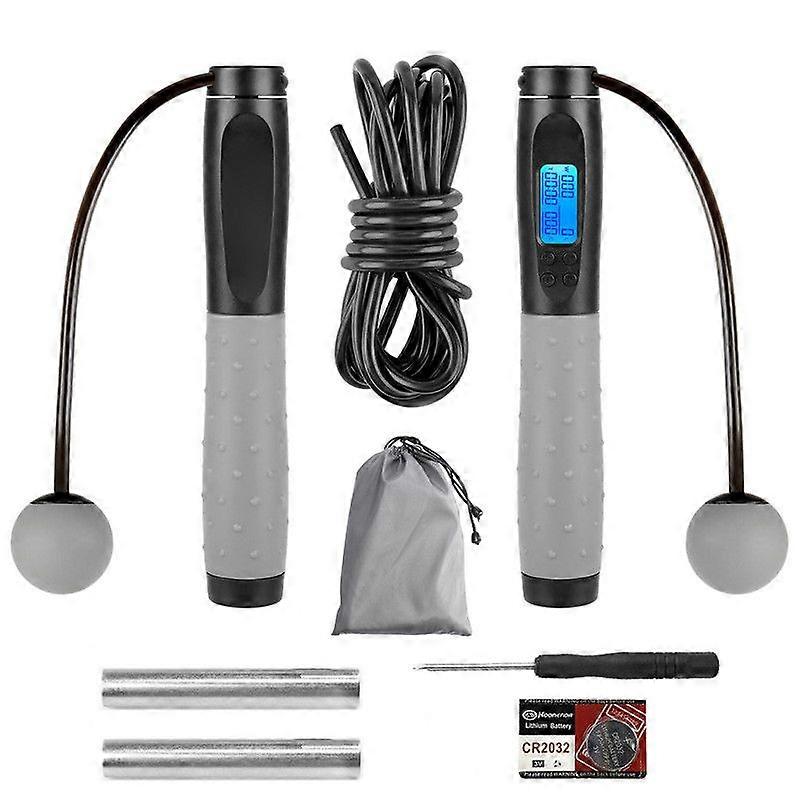 Skipping Rope,Sports Jump Rope with Adjustable Digital Wireless Jump Rope Calorie Counter
