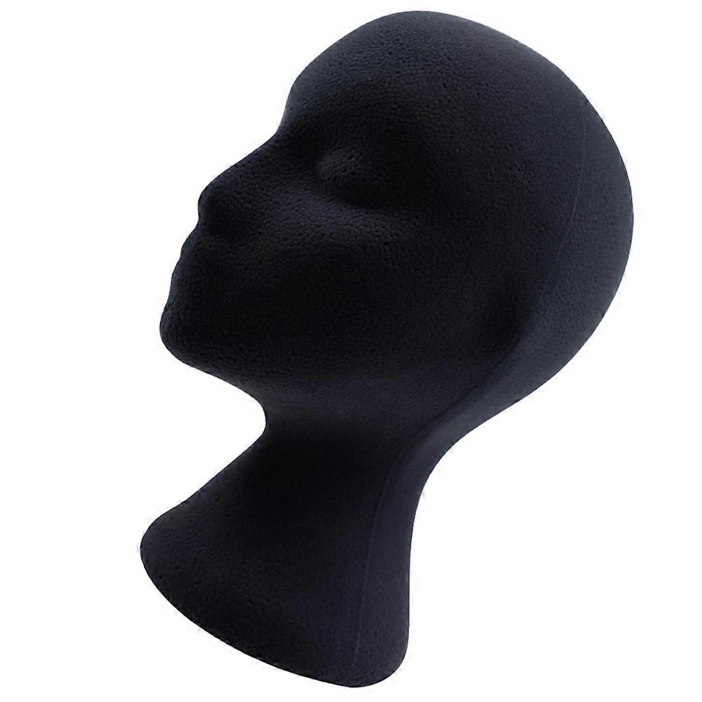 Hat Display Stand Wig Support Mannequin Head Practical Design Black 1Pcs