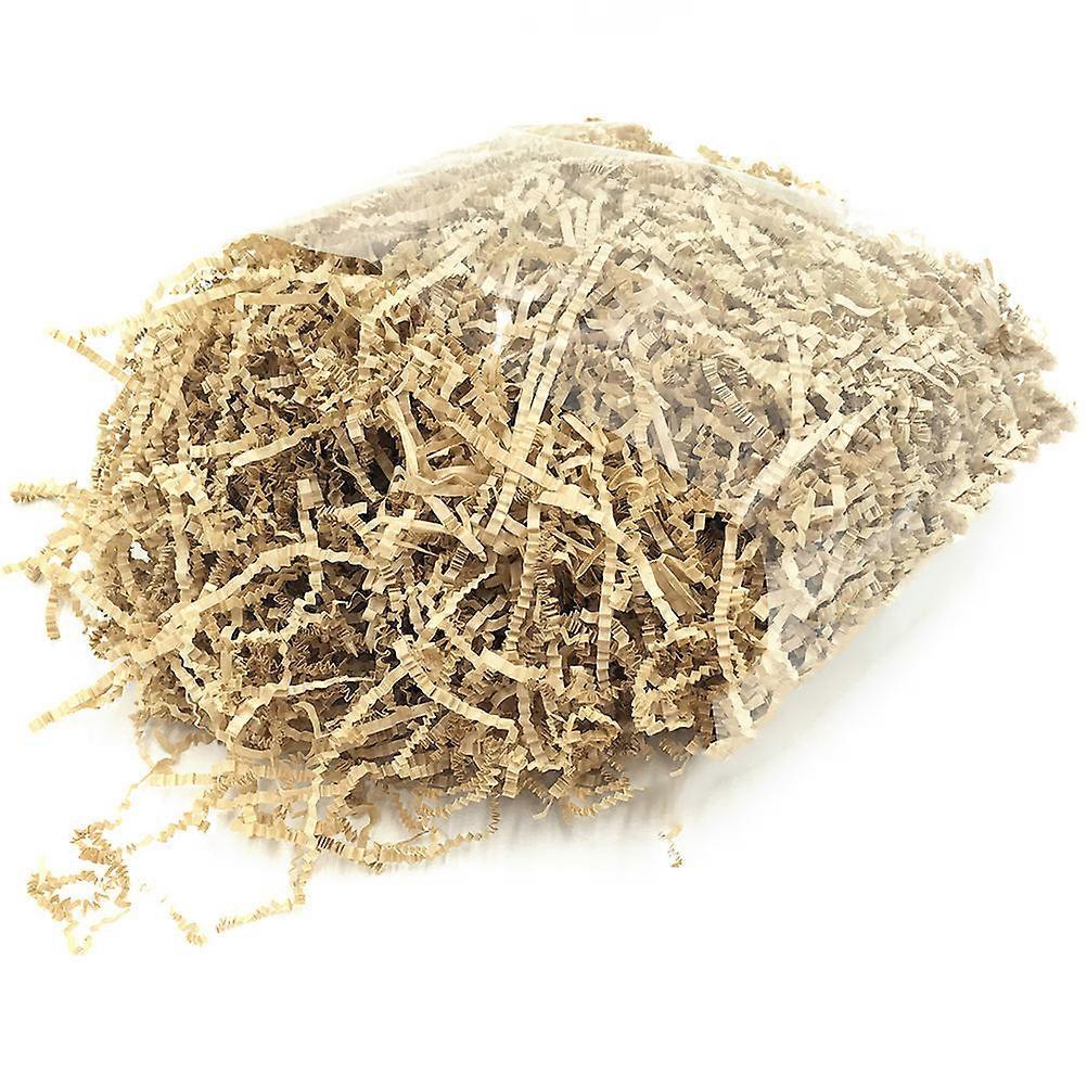 Box Stuffing Shredded Paper Crinkle Paper Shred present Wrapping Basket Filling White Coffee 2Pcs