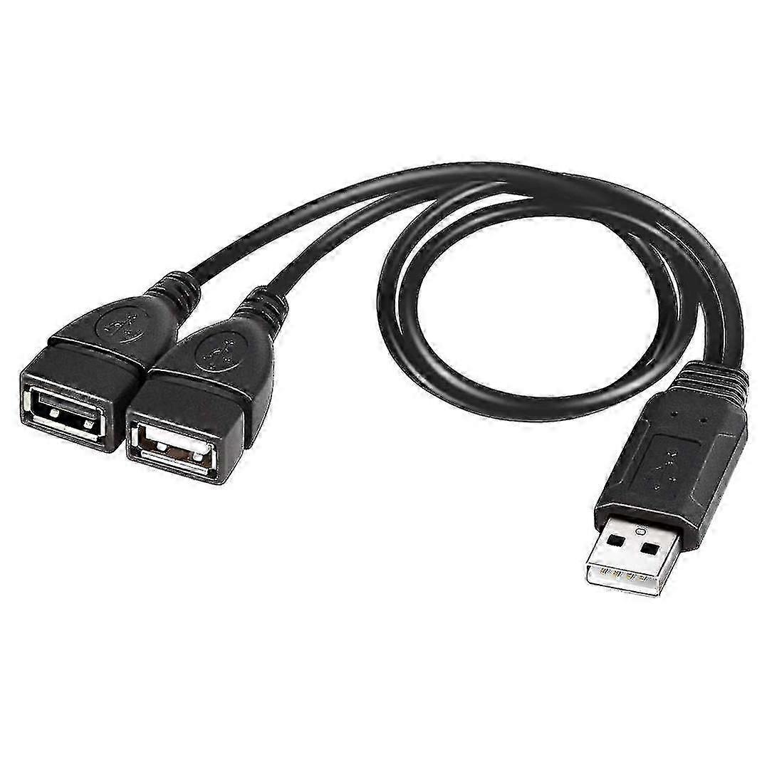 Usb Splitter Cable, Usb 2.0 A To Dual Usb Fe Y Splitter Charr Cable