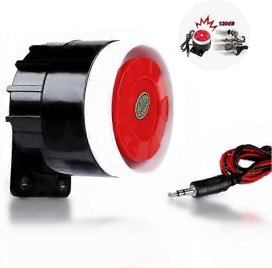 Mini Wired Horn Siren Alarm - DC 12V 120dB for Home Security