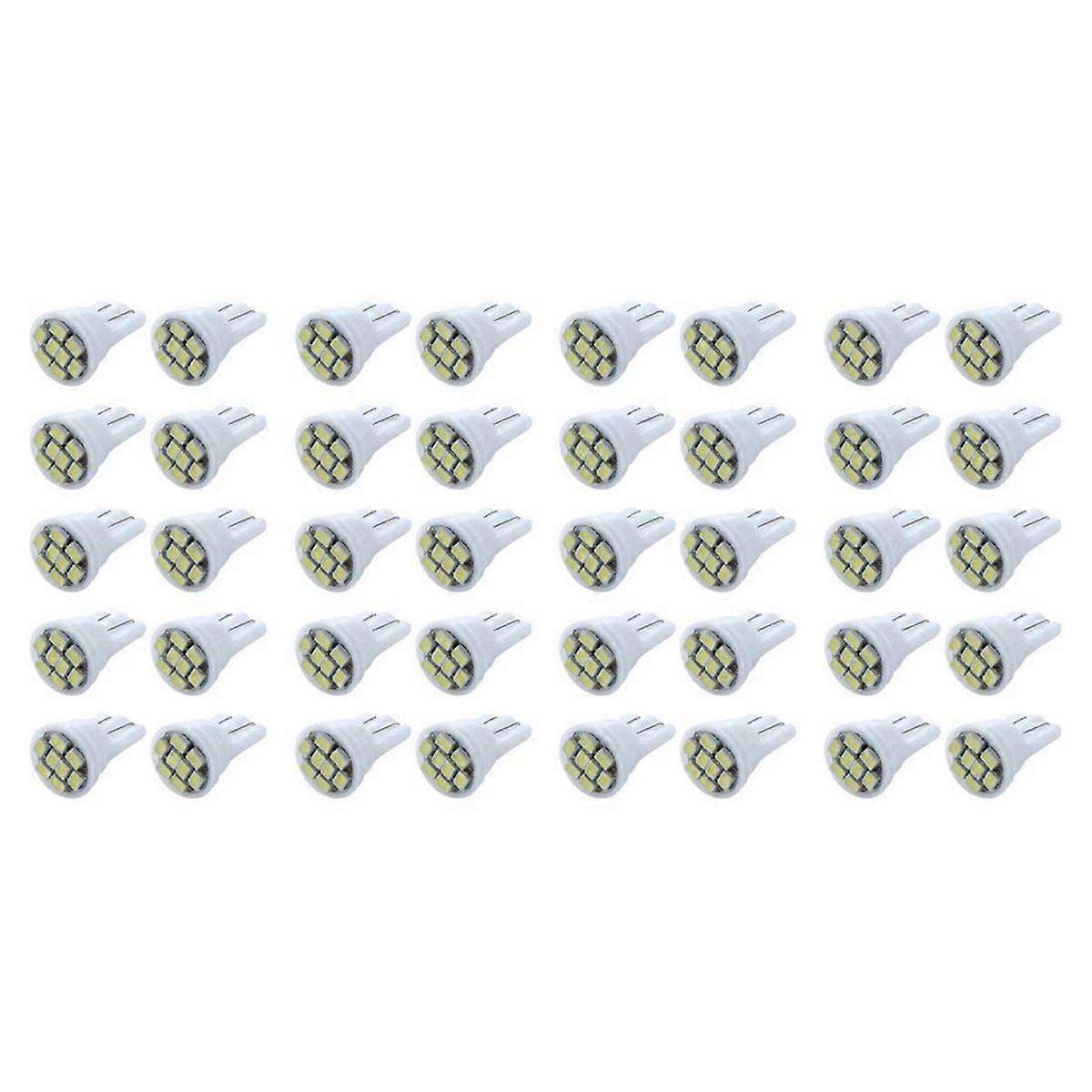 10 LAMPADINE W5W 158 168 147 152 T10 8 LED SMD Bianca