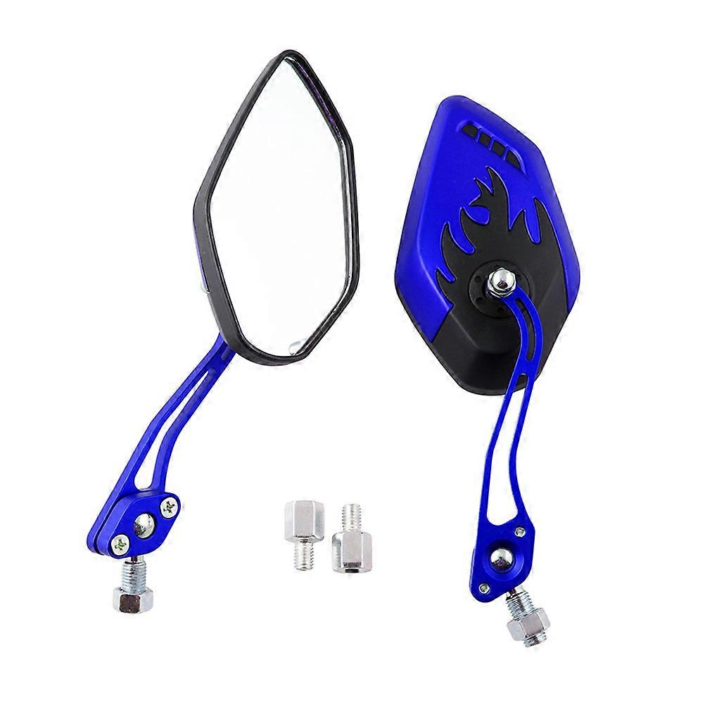 Wide Rear View Mirror Motorcycle Handlebar Reversing Mirror Anti-Corrosion Wear-Resistant 2Pcs