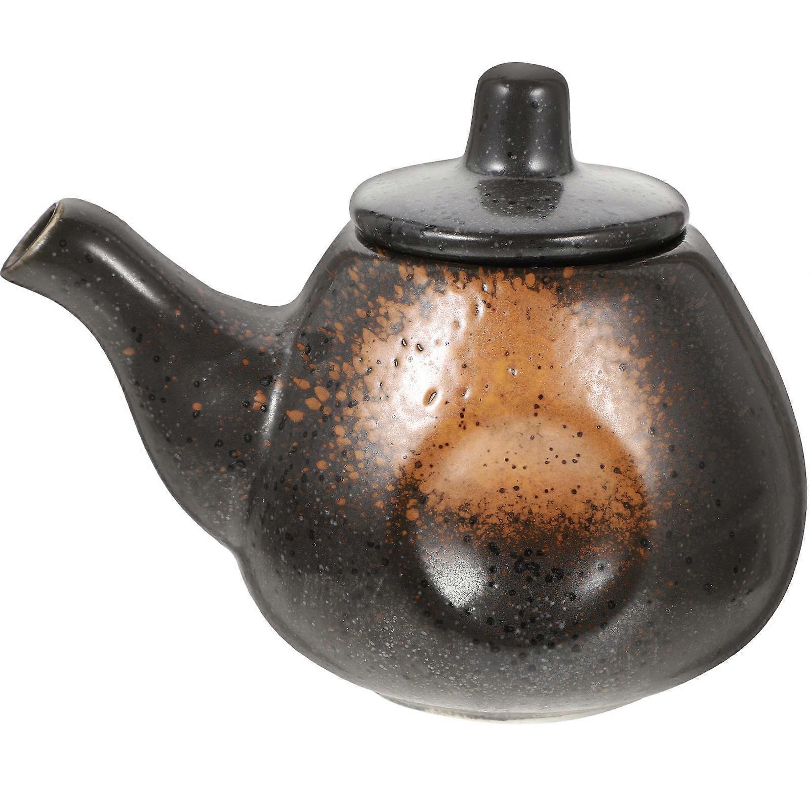 Ceramic Soy Sauce Dispenser for Kitchen Multi Functional Condiment Container for Vinegar, Oil, Easy Pour Design, Stylish & Healthy Cooking