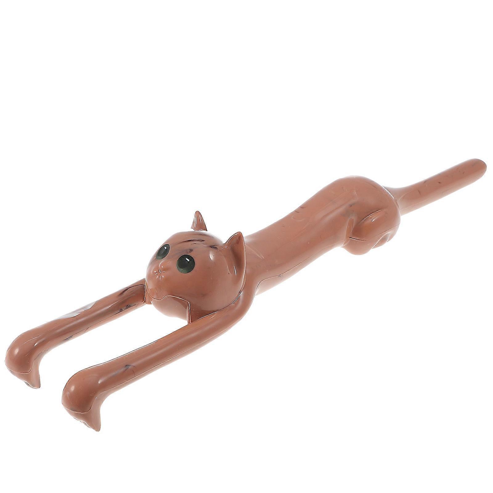 Cat Shaped Back Scratcher Practical Portable Long Handle Relieve Itching 1Pcs