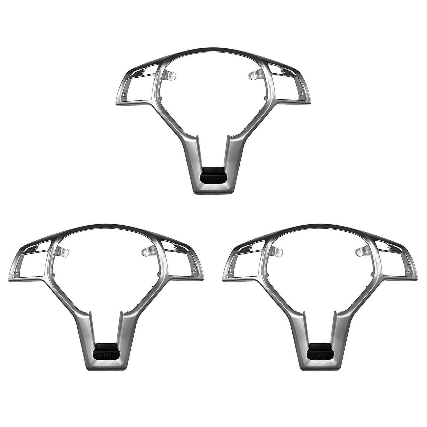 Car Steering Wheel Frame Trim Cover for A C E GLA Class Silver