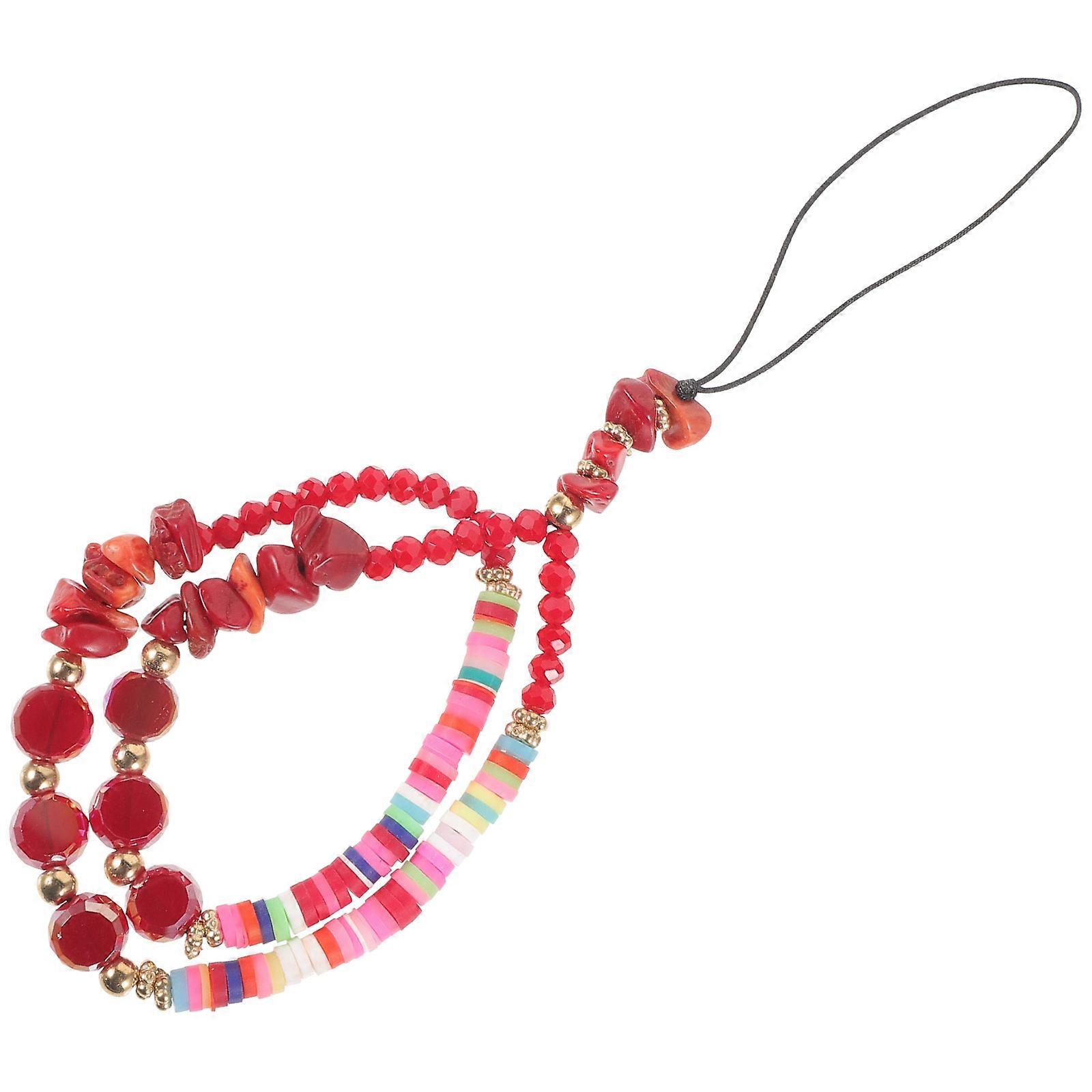Beaded Charm Lanyard -Loss Decorative Accessory 0.6x20cm 1Set