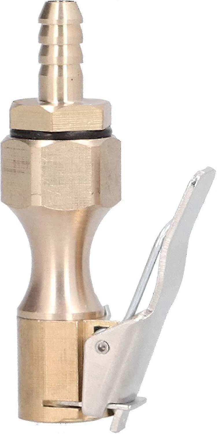 Messing Locking Reifenfüllfutter für Luftkompressor (Gold, 1 Stück)
