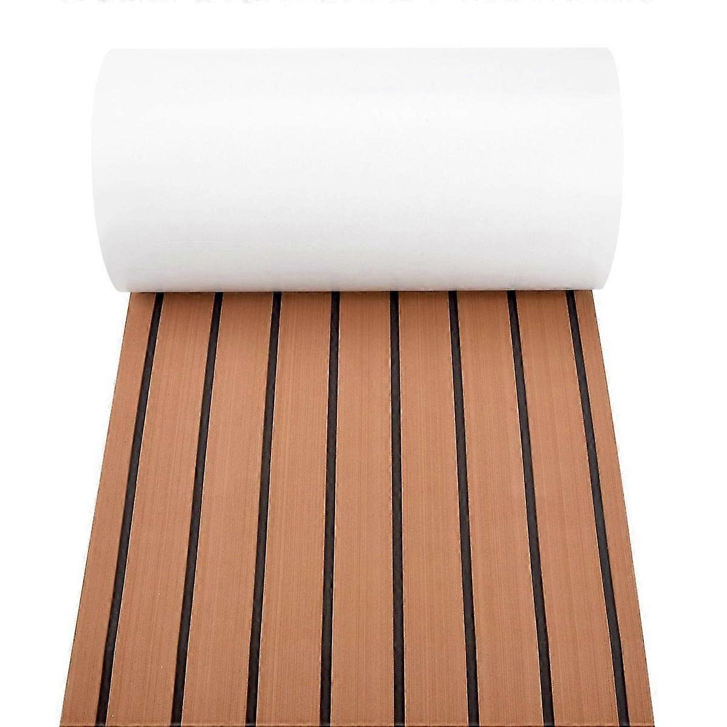 6MM Self Adhesive EVA Foam Teak Sheet Marine Boat Yacht Synthetic Decking Foam Floor Mat Flooring 24