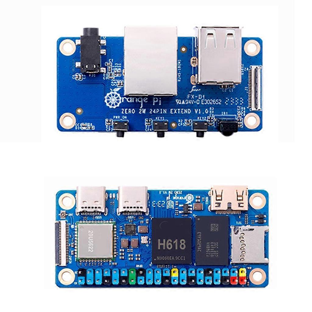 Für OrangePi Zero2W 2 GB 4 GB 1 GB 1,5 GB H618 QuadCore Cortex A53 Mini-PC-Unterstützung WiFi5 + BT5.0 Single Board 2W