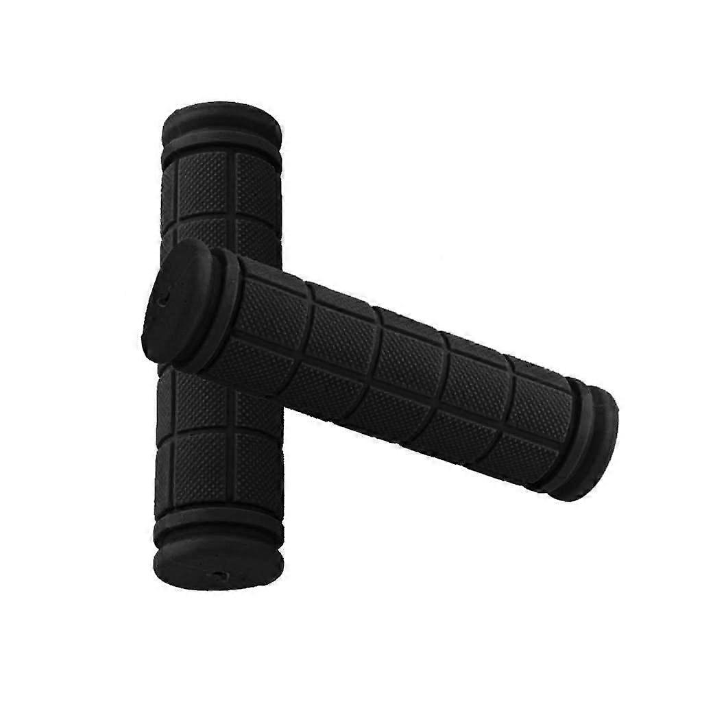 Soft Non-Slip Rubber Handlebar Grip Cover for Mountain Bike and Fixie Bicycles – Black Rubber Grip – Comfortable and Durable