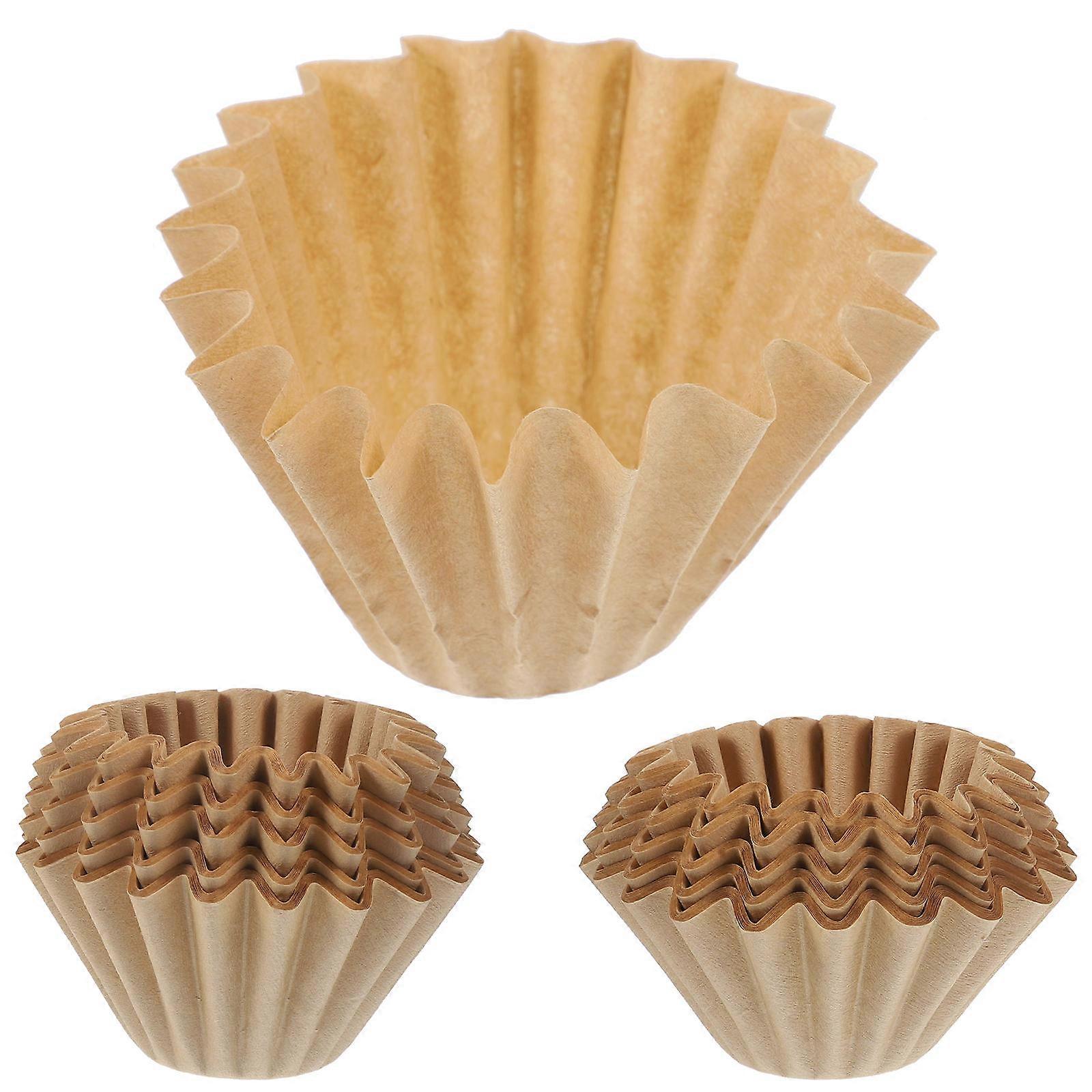 Cone Filter Coffee Filtering Paper Espresso Filtering Cones Brewing Coffee Cake Bowl Shape 5.5X4.5CM Filtering 100Pcs