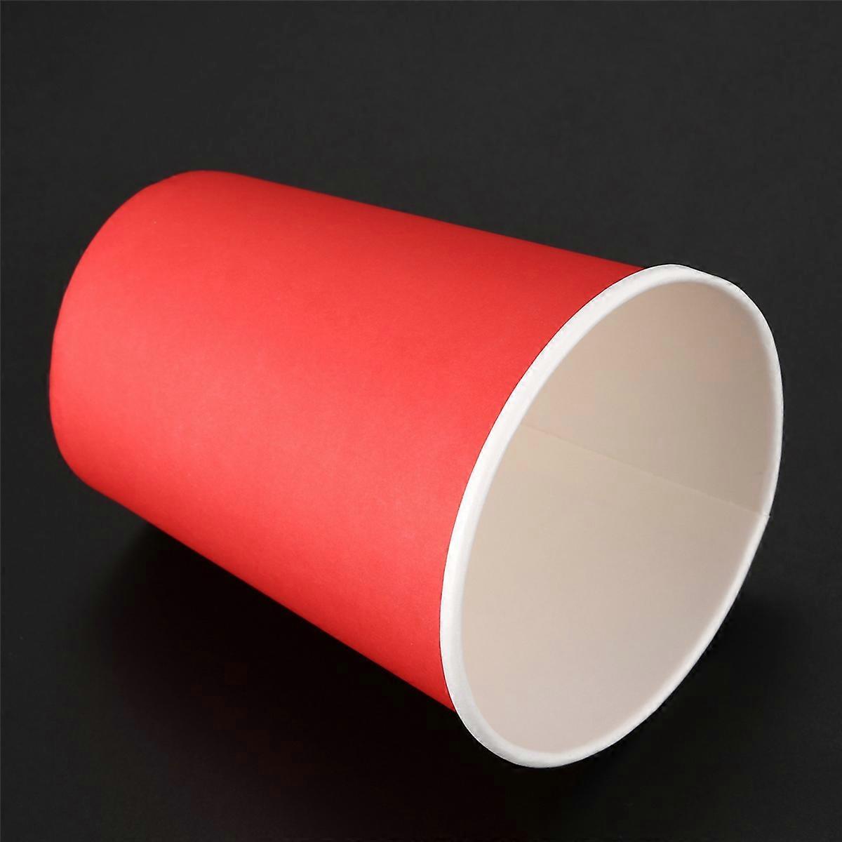 20x Paper Cups Solid Colours Birthday Catering Red
