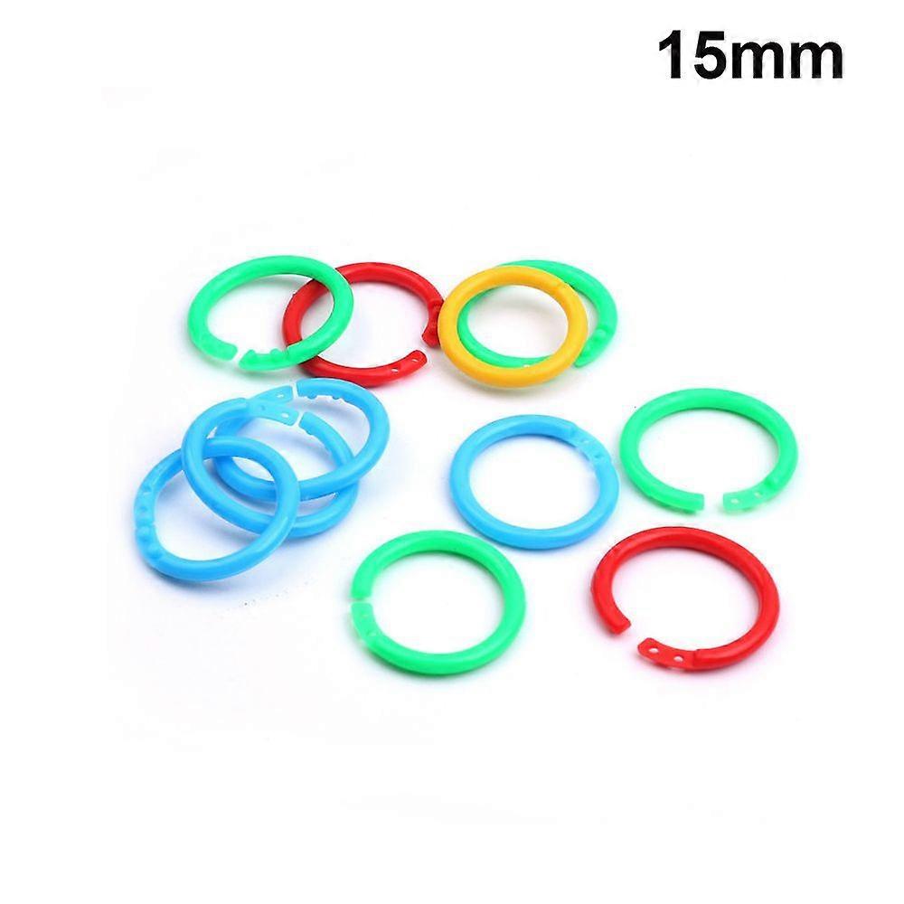 50pcs/pack Circle Ring Loose Leaf Ring 15MM 15mm