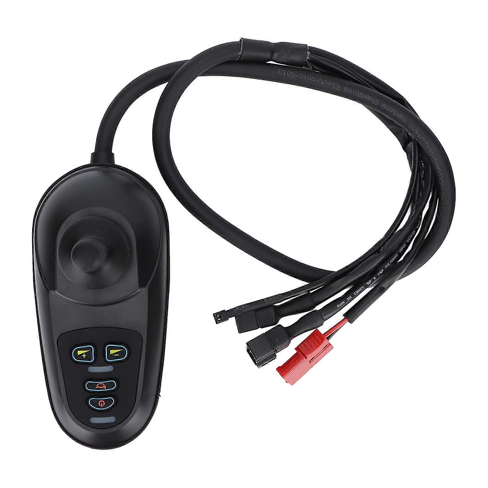 Manette de commande professionnelle pour fauteuil roulant électrique, contrôleur 4 broches brossé avec frein