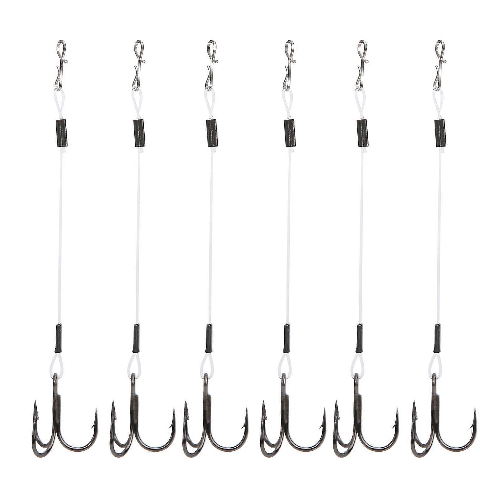 Pack of 2 SGWLPK110 10cm Soft Treble Hooks for Lure Fishing