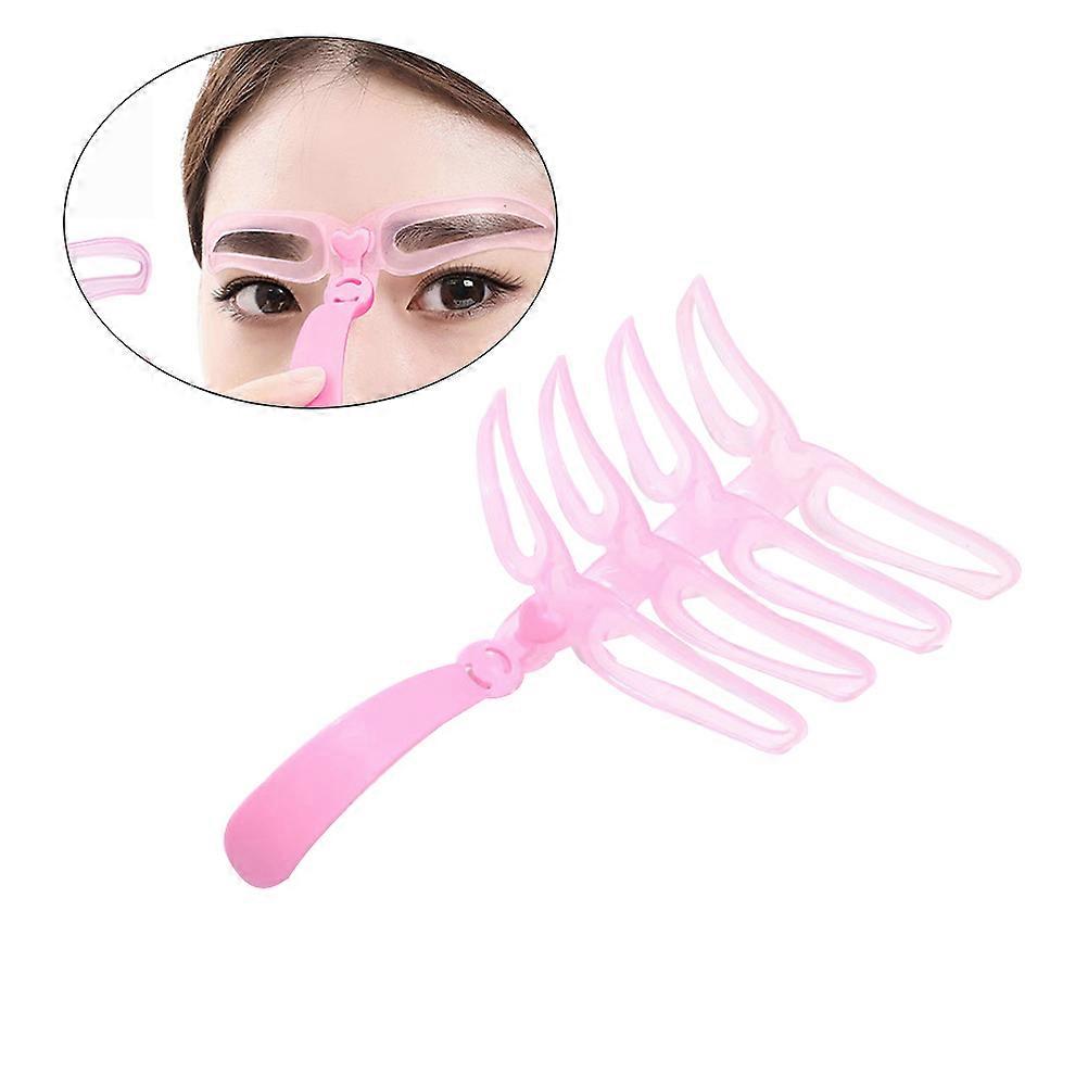 Eyebrow Shaping Template Kit With Handle Handheld Eyebrow Grooming Stencil Kit Women 10X2X0.3cm Brow Template 1 Set