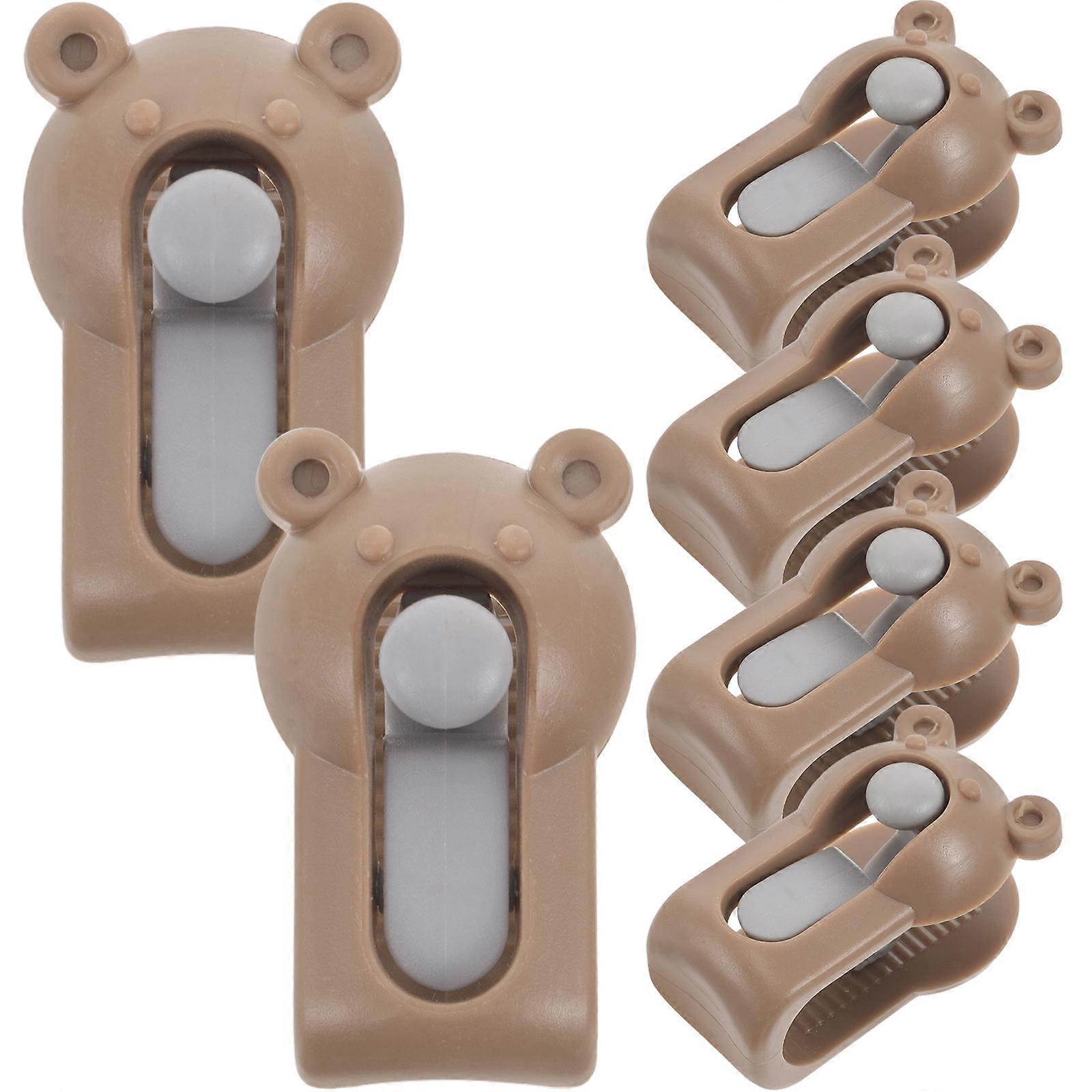Sheet Holders Bed Sheet Grippers Bed Maintenance Coffee 5.00X3.00X2.00CM Bed Fixation 6Pcs